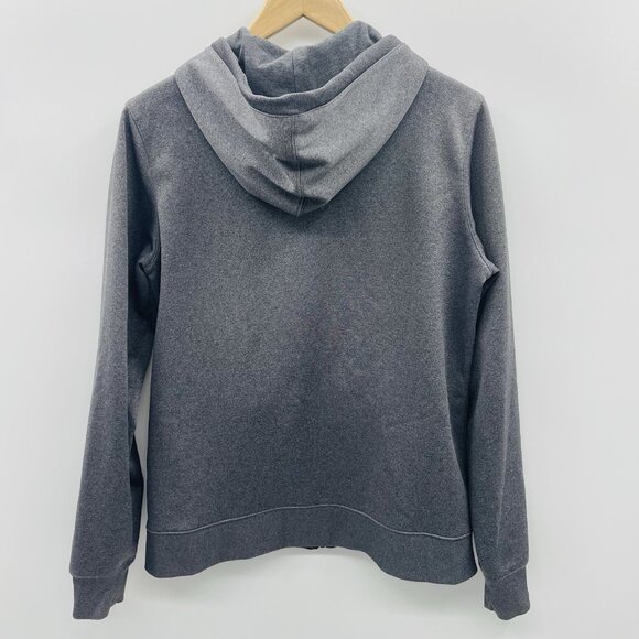 Under Armour Womens Size Large Semi Fitted Full Zippered Hooded Sweatshirt Gray - Picture 3 of 5